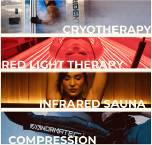 Recovery routine using cryotherapy red light sauna and compression in Clearwater FL