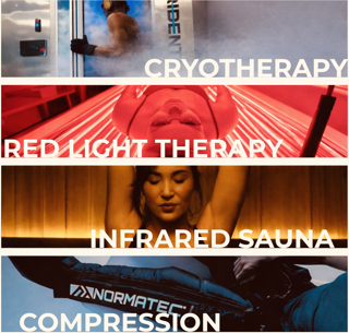 Recovery routine using cryotherapy red light sauna and compression in Clearwater FL